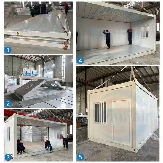 Z Type Folding Container House Prefab Portable Foldable Modular Container Home for Office Accommodation  